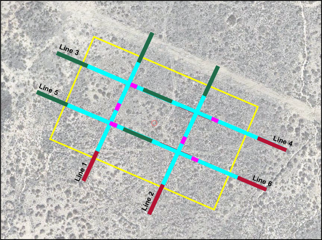 Potential Drilling Pad Line Layout