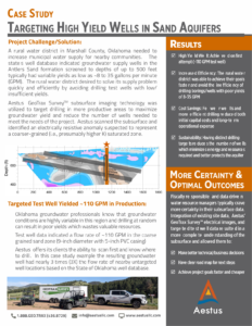 Aestus Case Study - Targeting High Yield Wells in Sand Aquifers